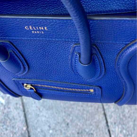 Authentic Celine nano cobalt blue gold hardware - Picture 2 of 3